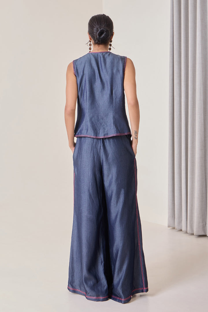 Denim Flared Pants
