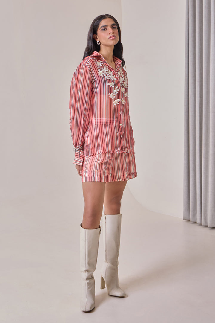 Plum Striped Shirt