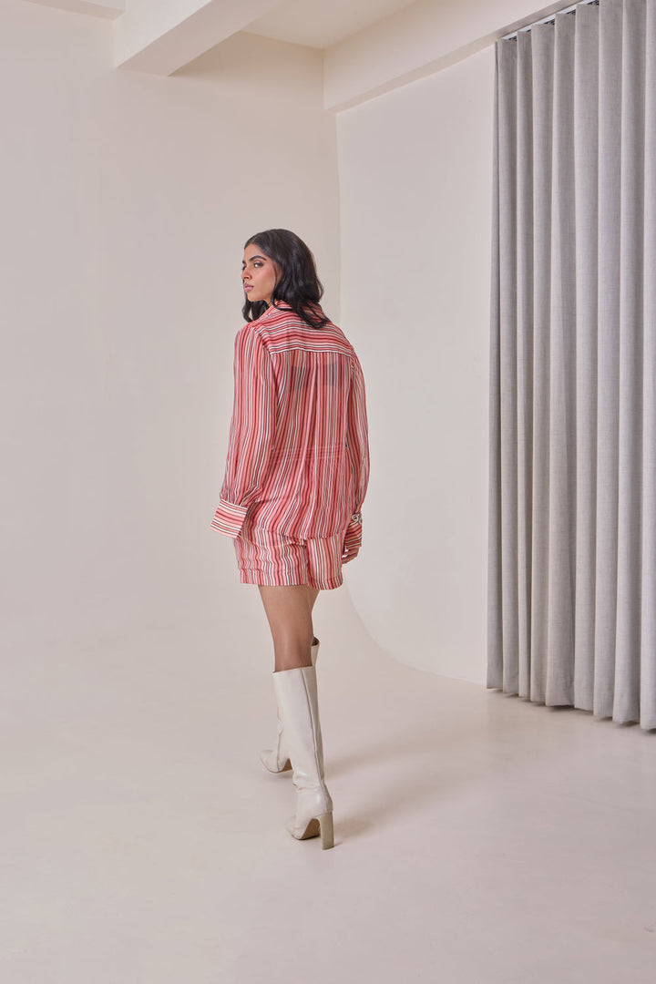 Plum Striped Shirt