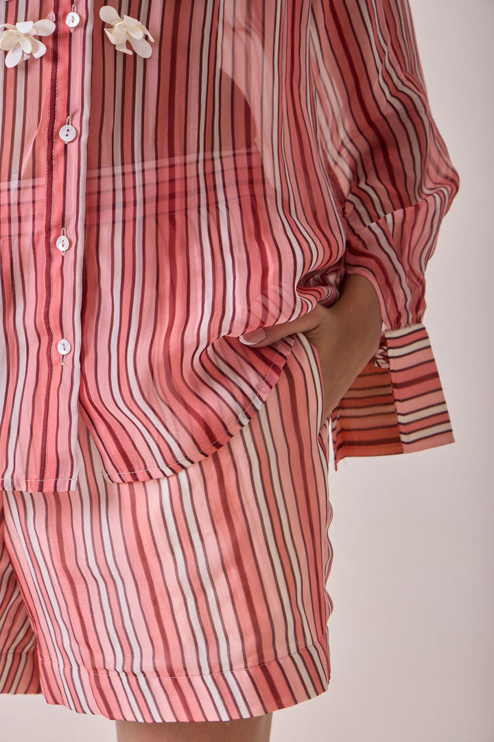 Plum Striped Shirt