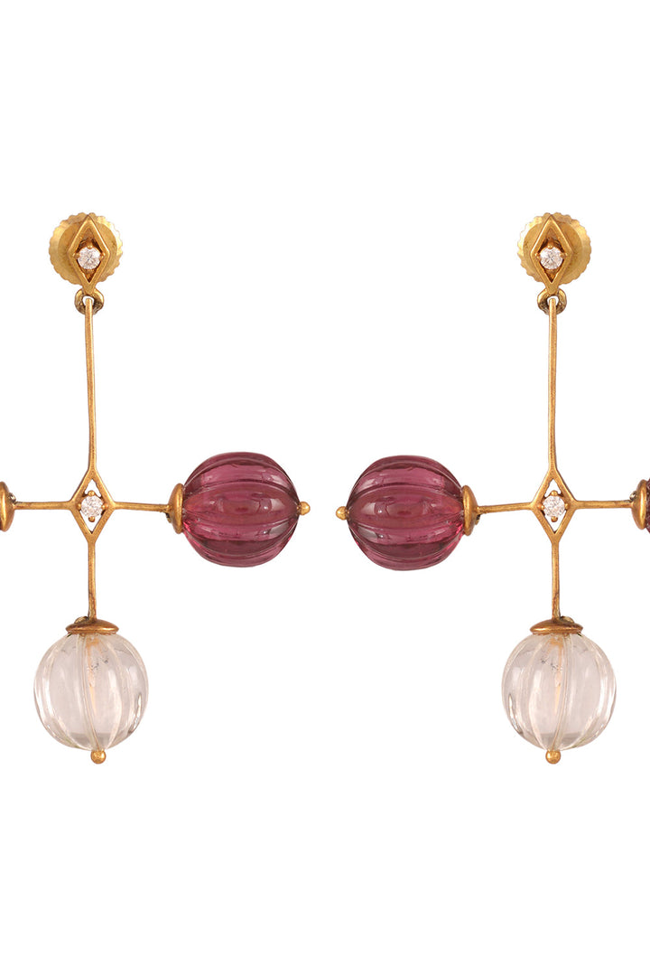 Pink Melon Earrings