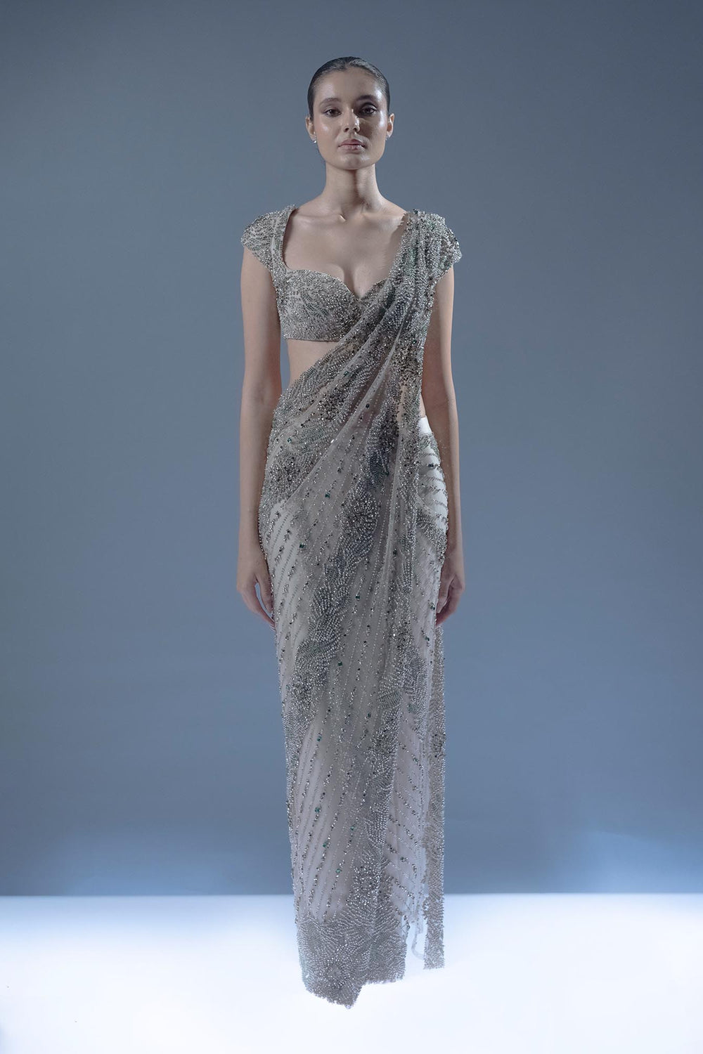 Aurora Cascade Saree