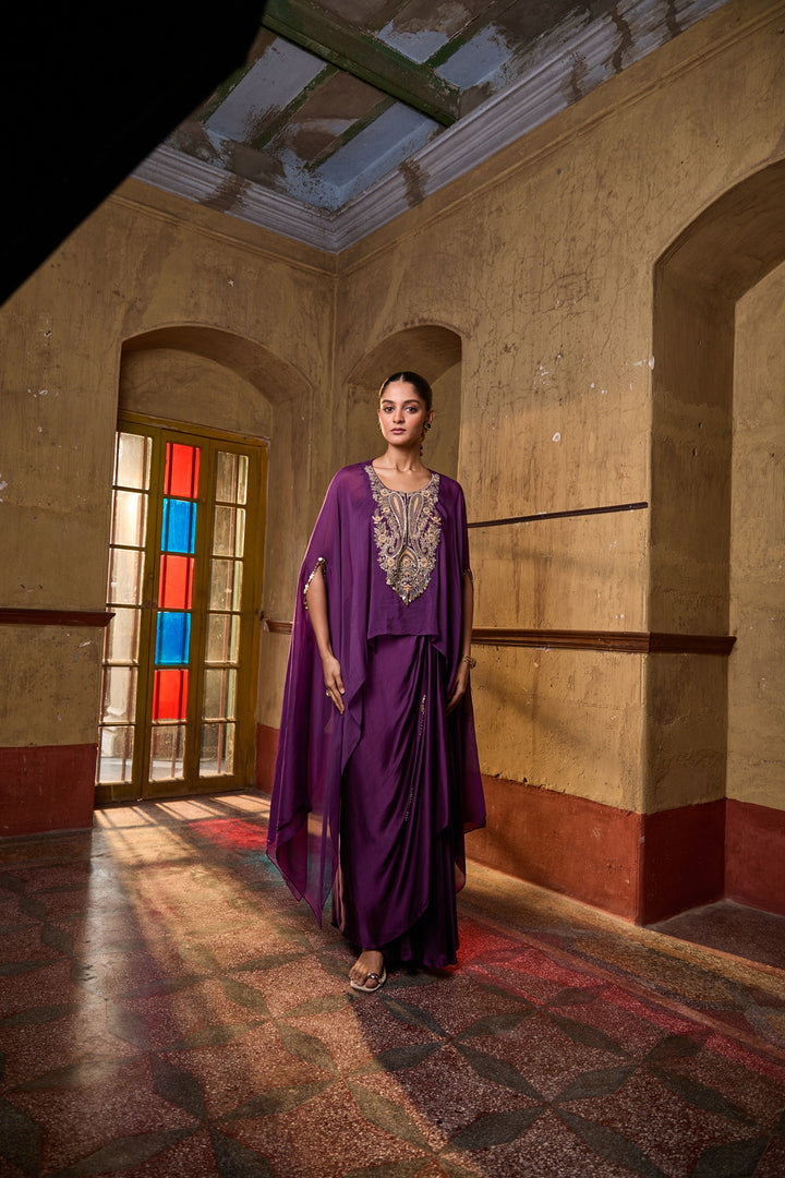 Noor Aafreen Draped Set