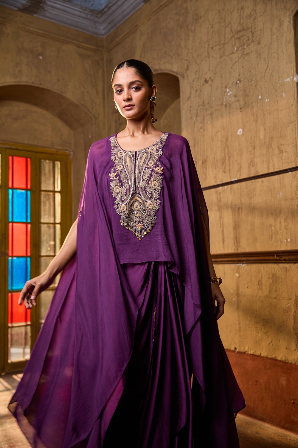 Noor Aafreen Draped Set