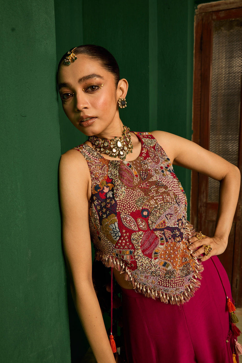 Magenta Desi Disco Set