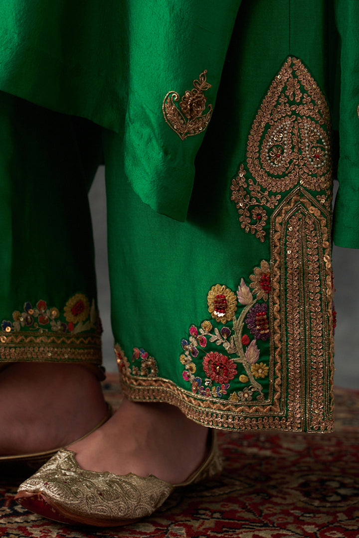 Green Kurta Set