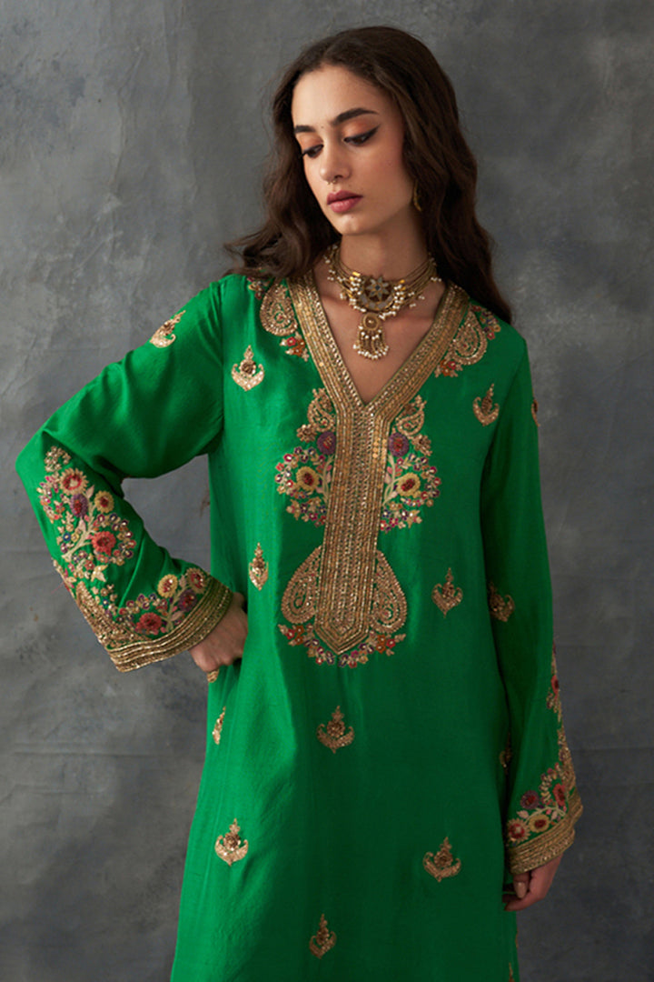 Green Kurta Set