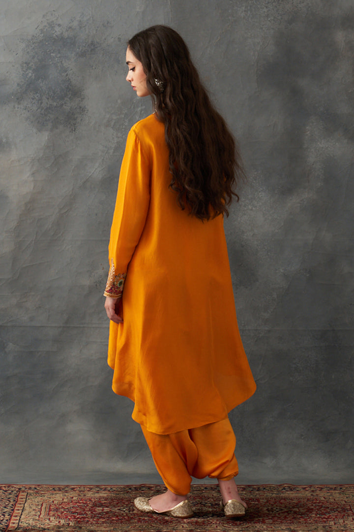 Mustard Kurta & Dhoti Set