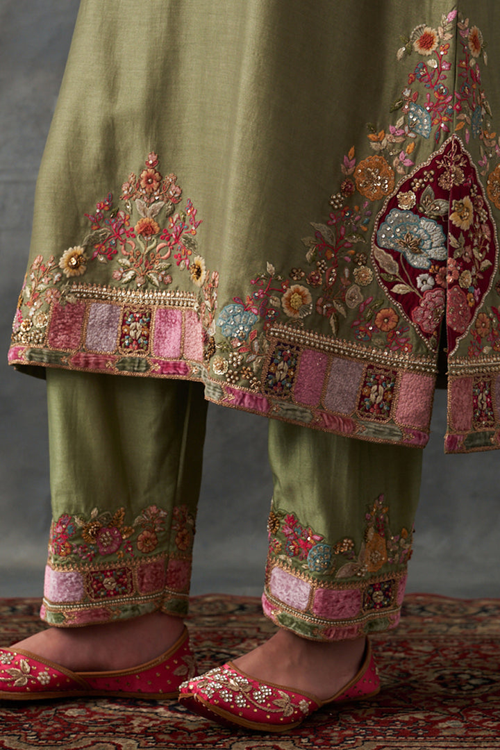 Olive Kurta Set