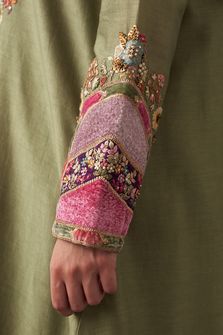 Olive Kurta Set