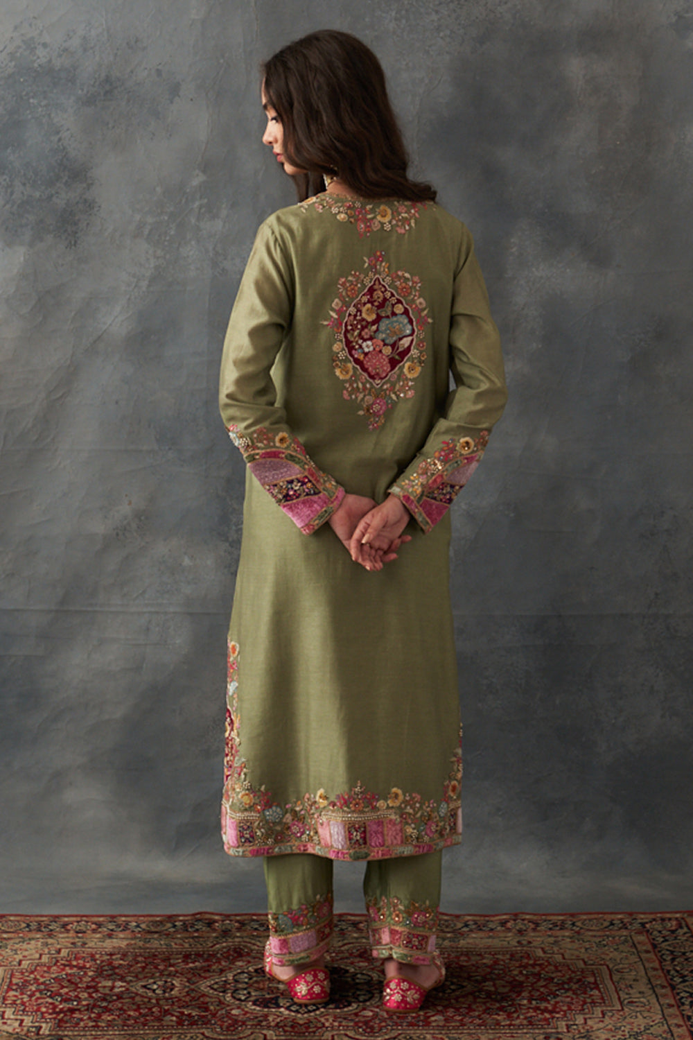 Olive Kurta Set