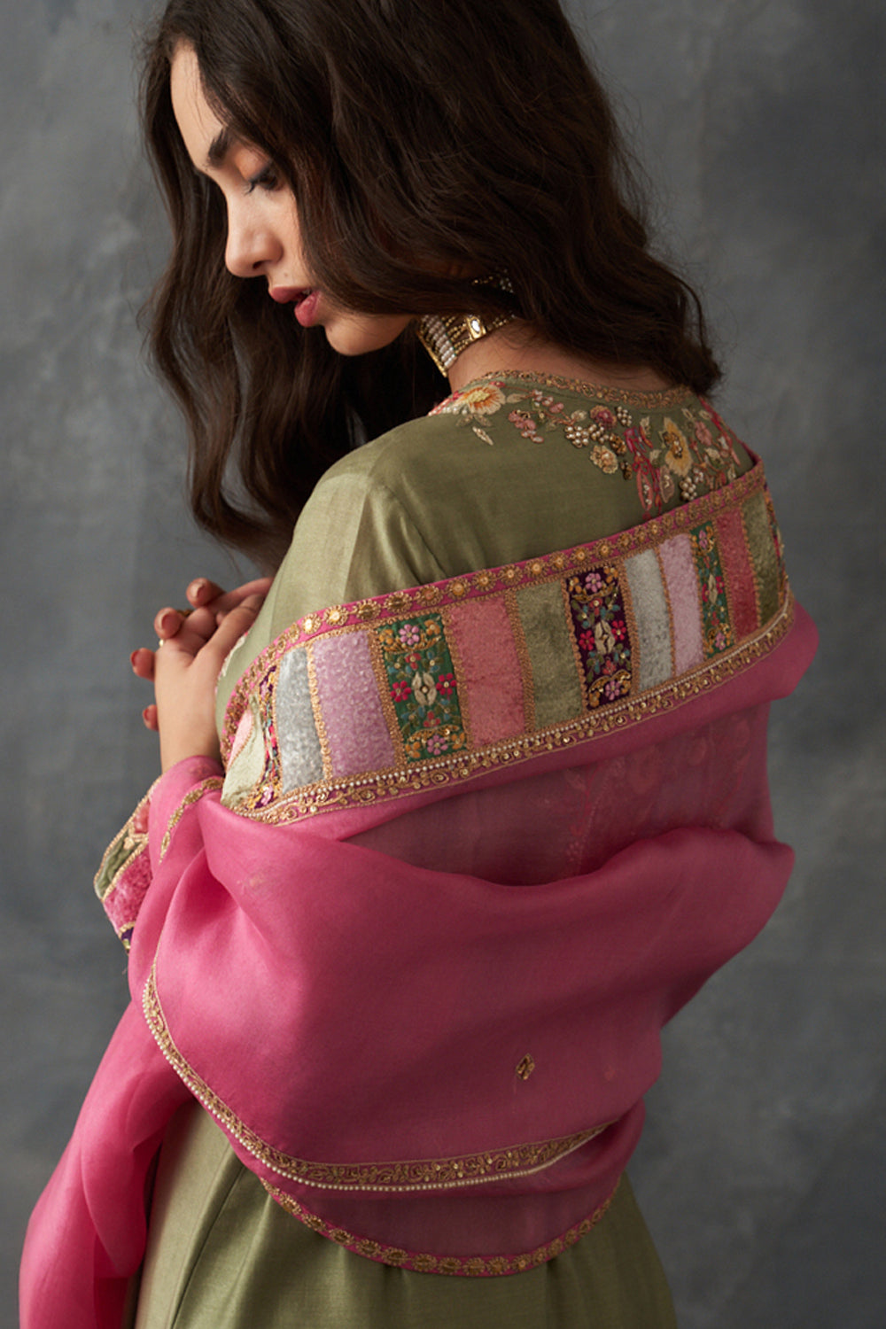 Olive Kurta Set