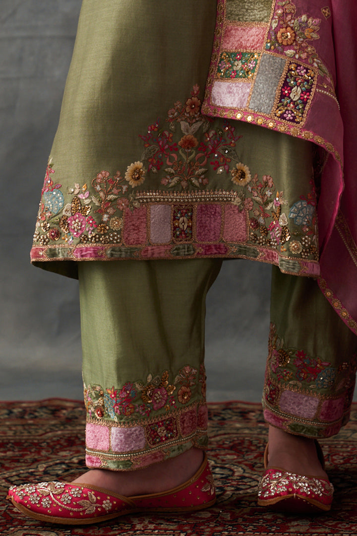Olive Kurta Set