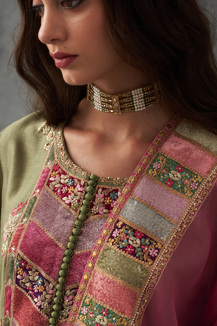 Olive Kurta Set