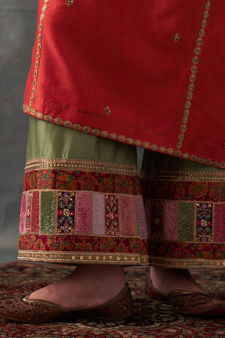 Rust Kurta Set