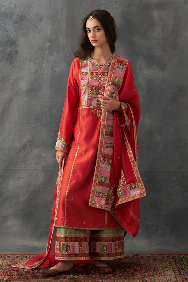Rust Kurta Set
