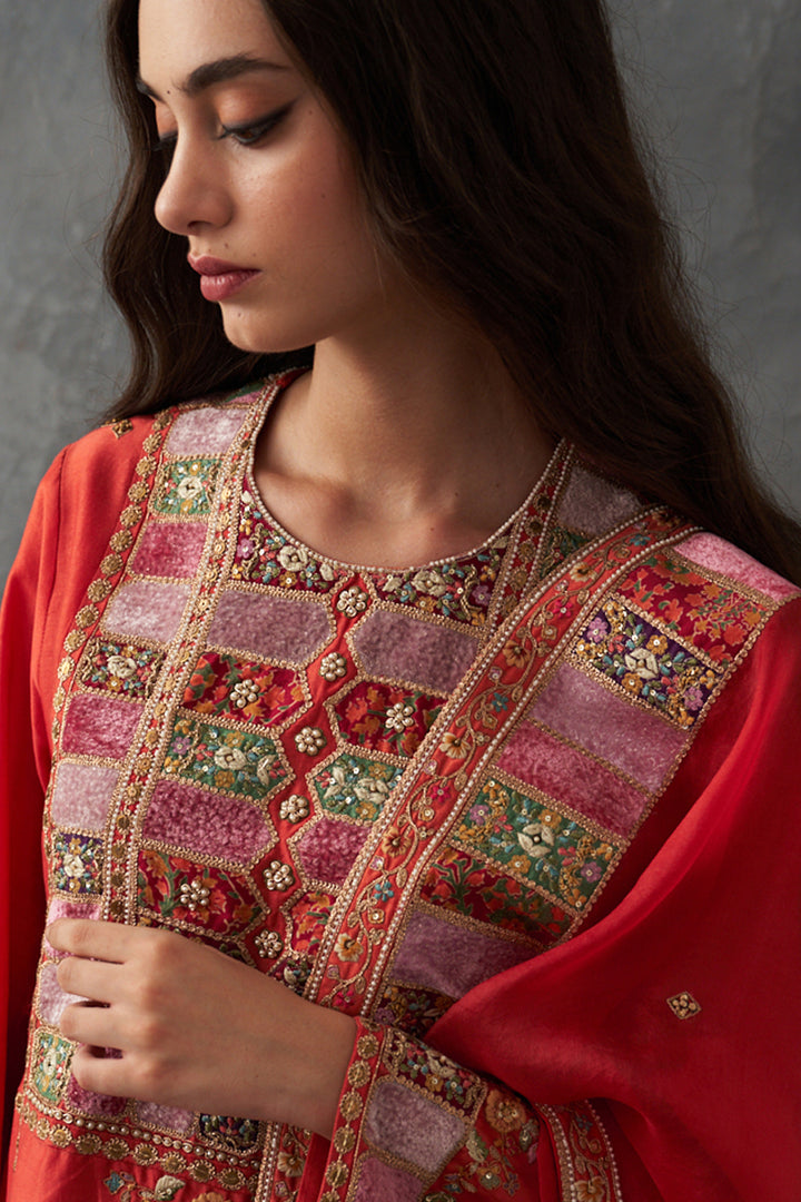 Rust Kurta Set