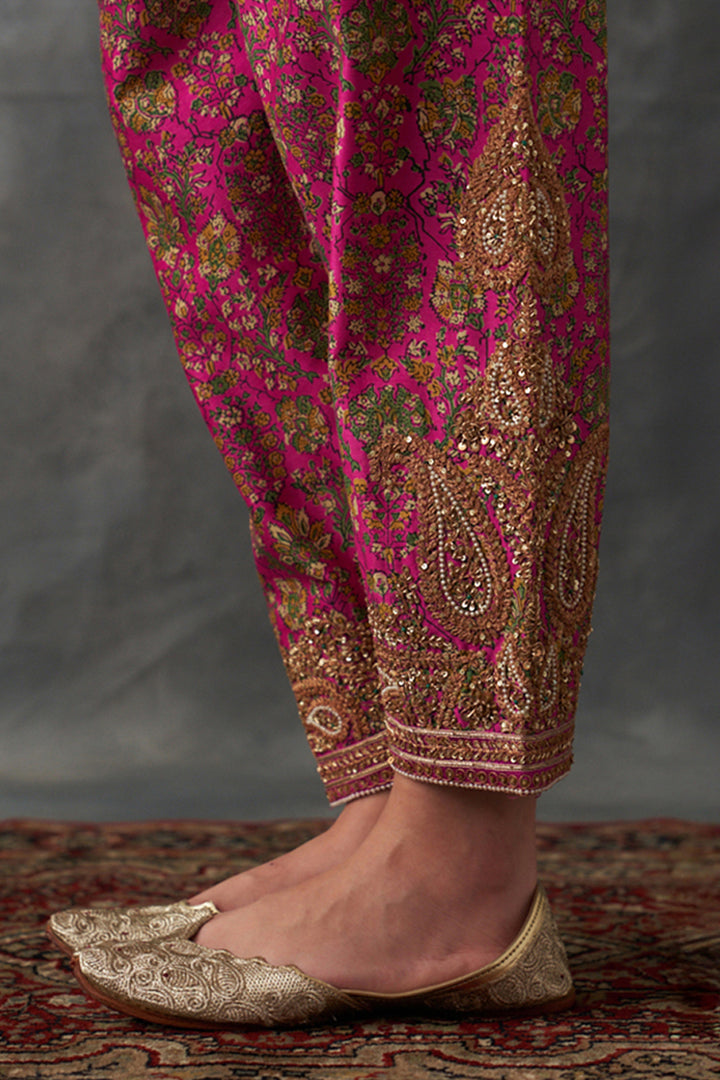 Fuchsia Pink Short Kurta Set