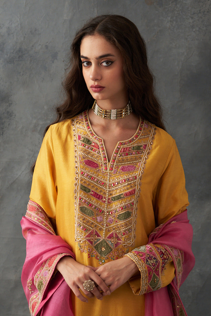 Yellow Sharara Set