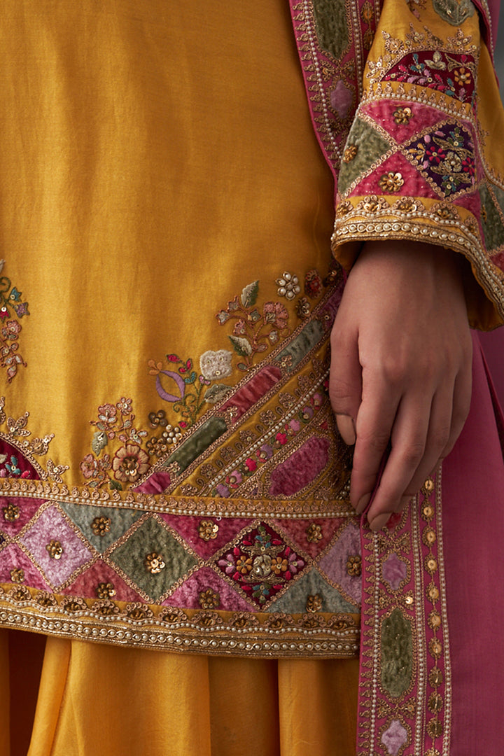 Yellow Sharara Set