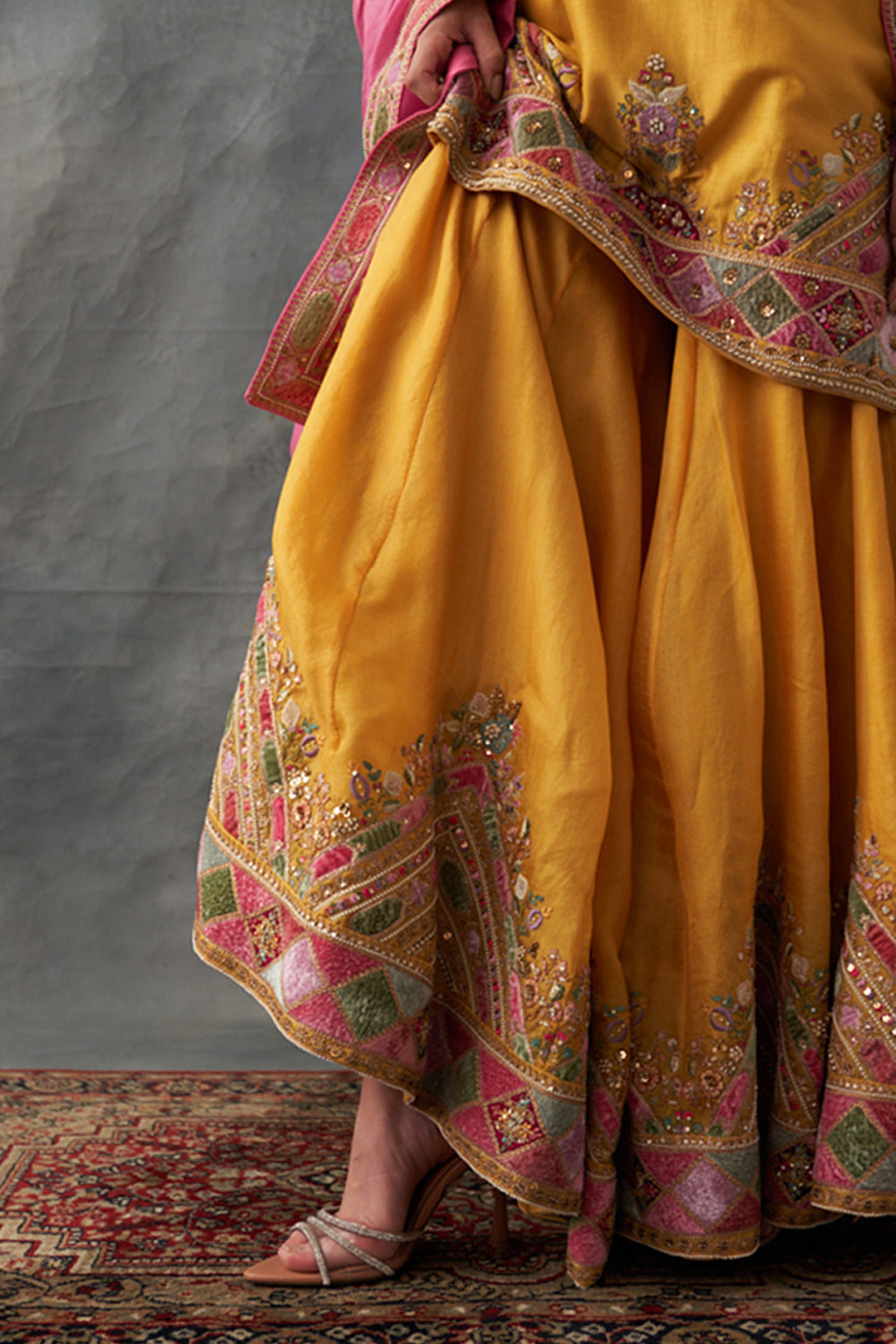 Yellow Sharara Set