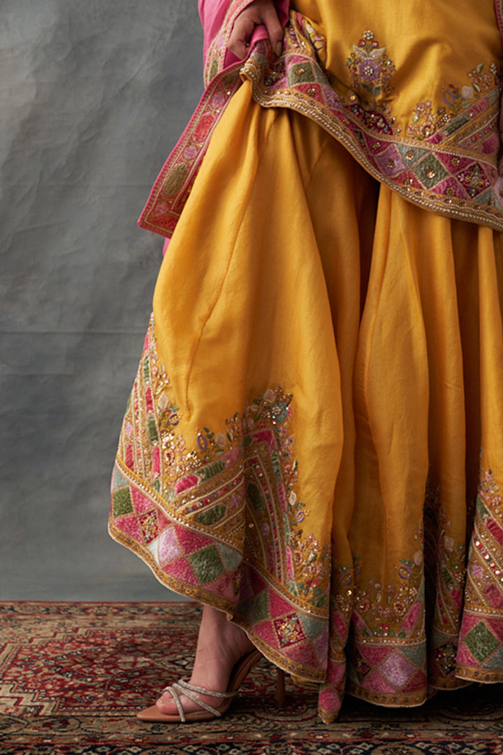 Yellow Sharara Set