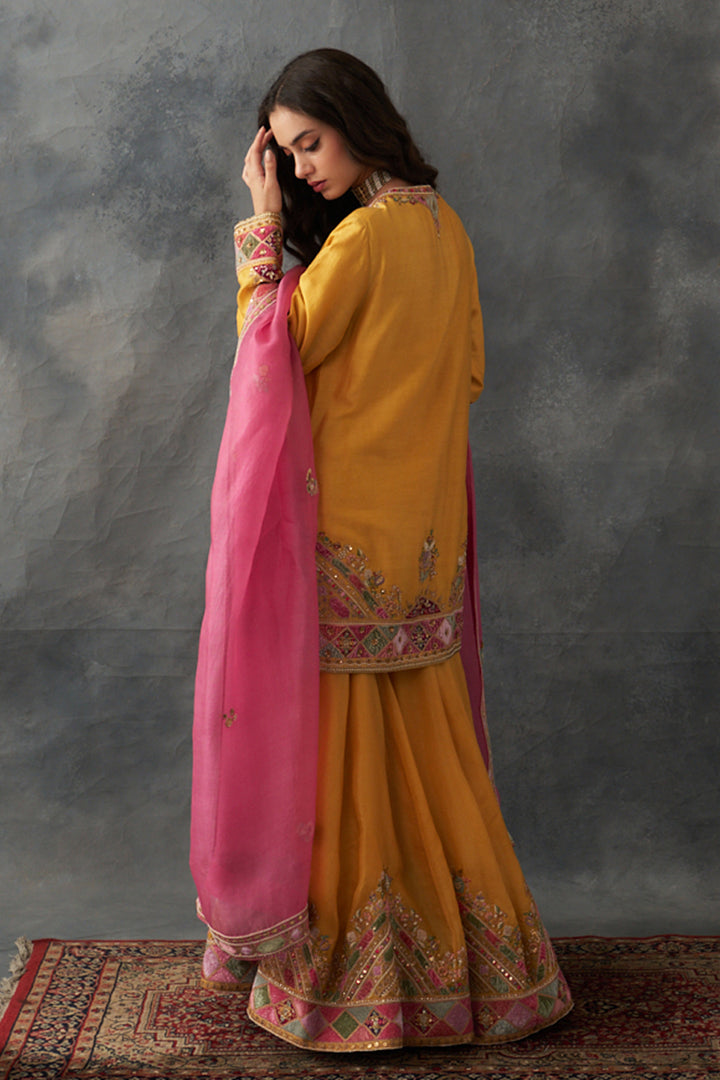 Yellow Sharara Set