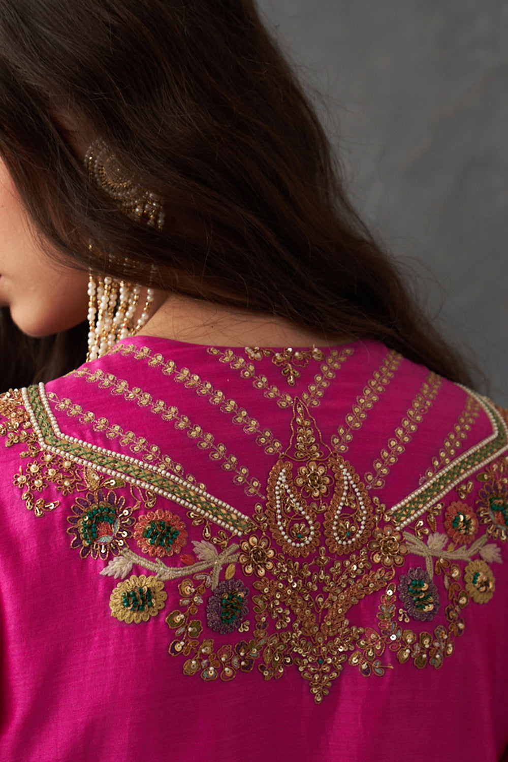 Fuchsia Pink Sharara Set