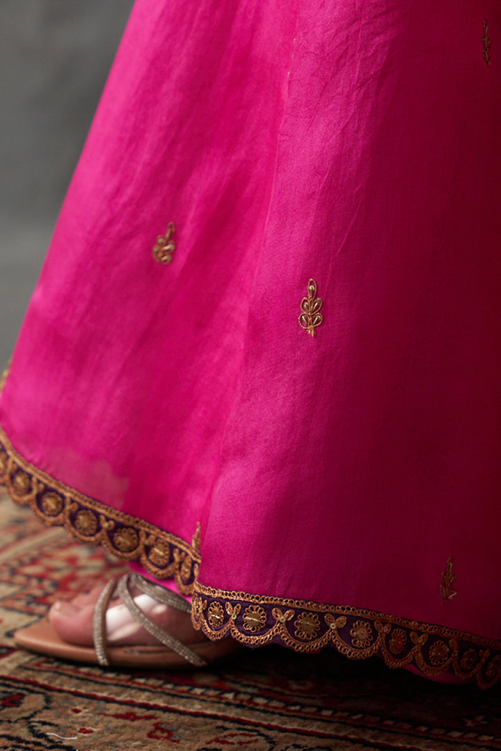 Fuchsia Pink Sharara Set