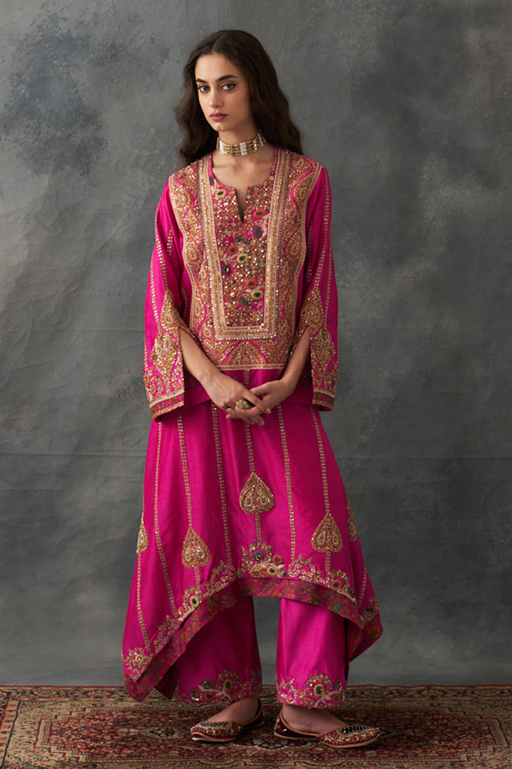 Fuchsia Pink Kurta Set
