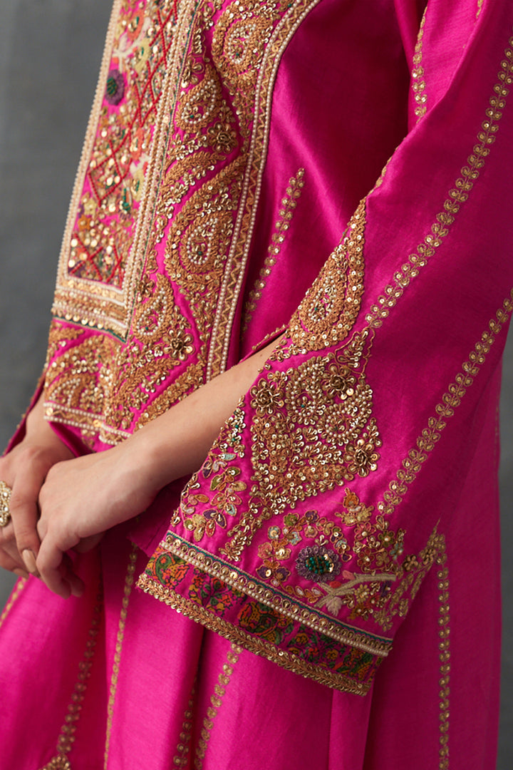 Fuchsia Pink Kurta Set