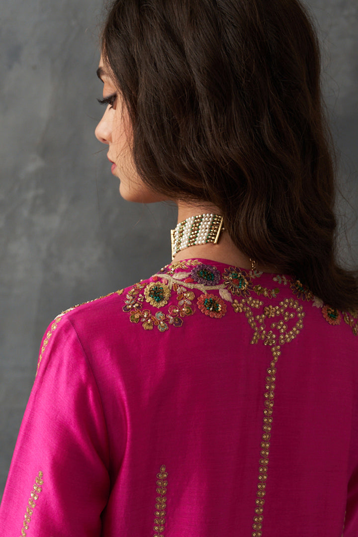 Fuchsia Pink Kurta Set