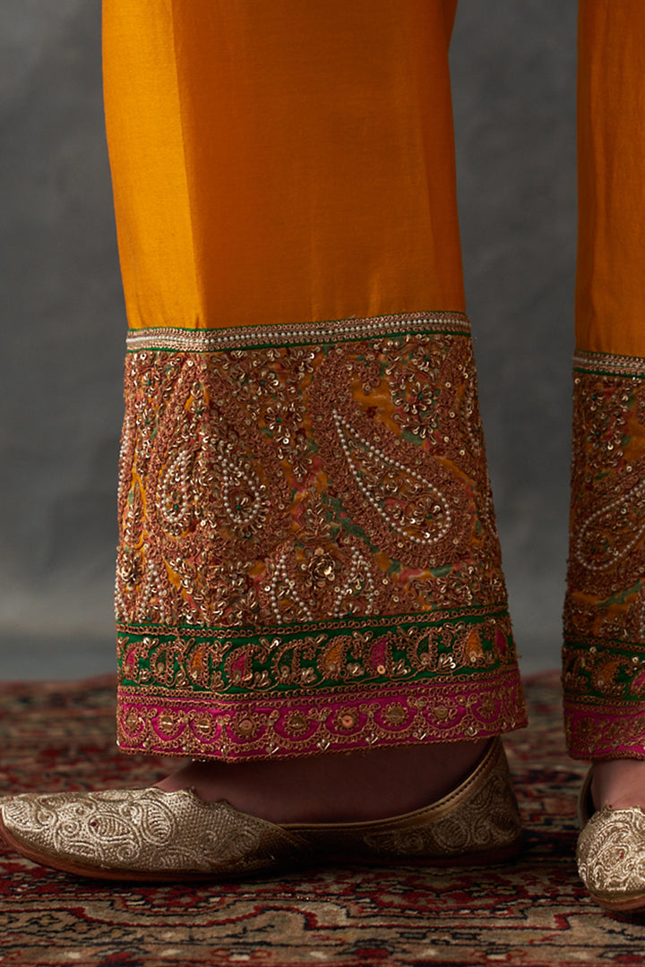 Mustard Short Kurta Set