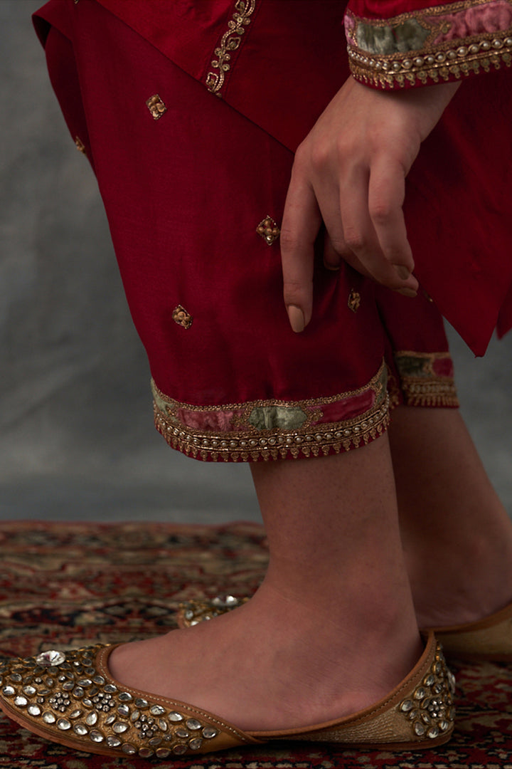 Red Kurta Set