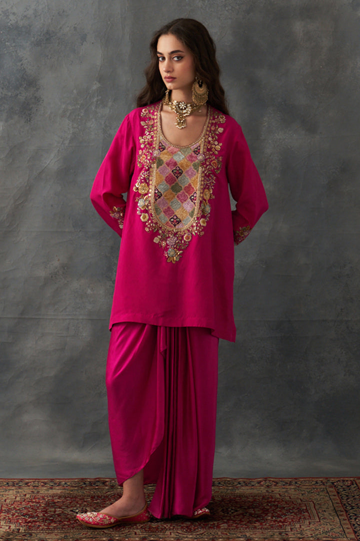 Fuchsia Pink Kurta Set