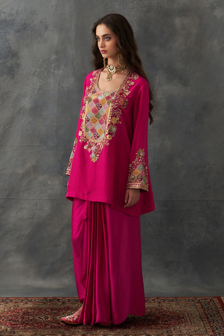 Fuchsia Pink Kurta Set