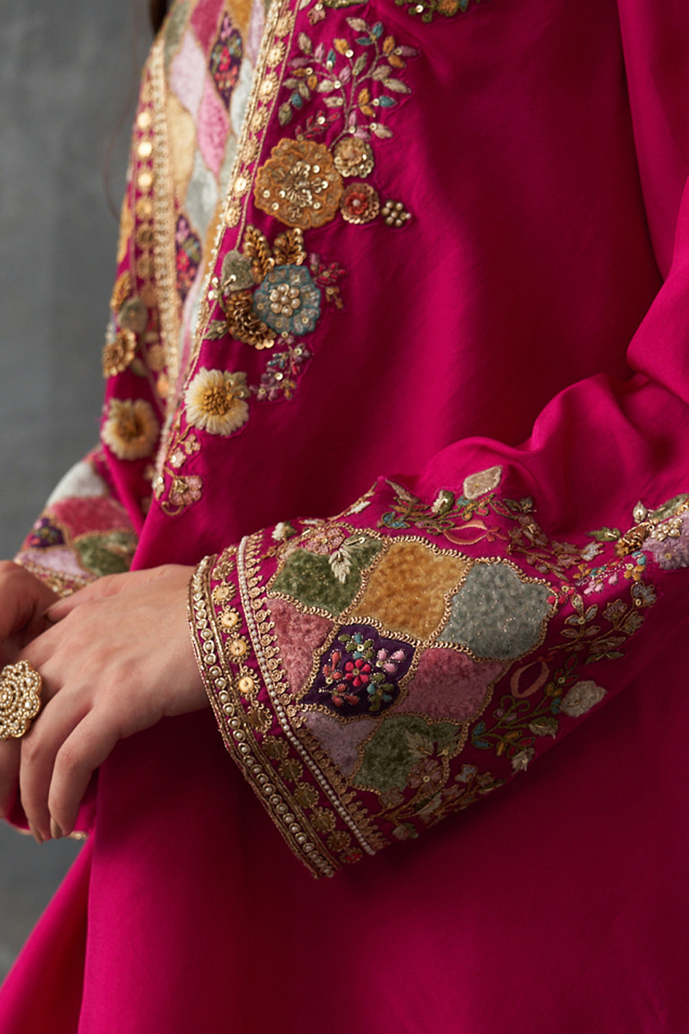 Fuchsia Pink Kurta Set