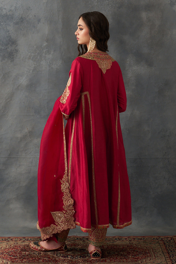 Crimson Red Kurta Set