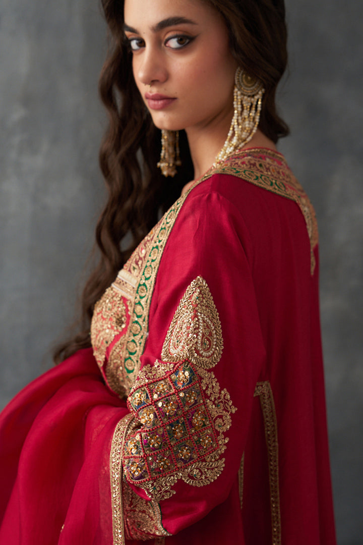 Crimson Red Kurta Set
