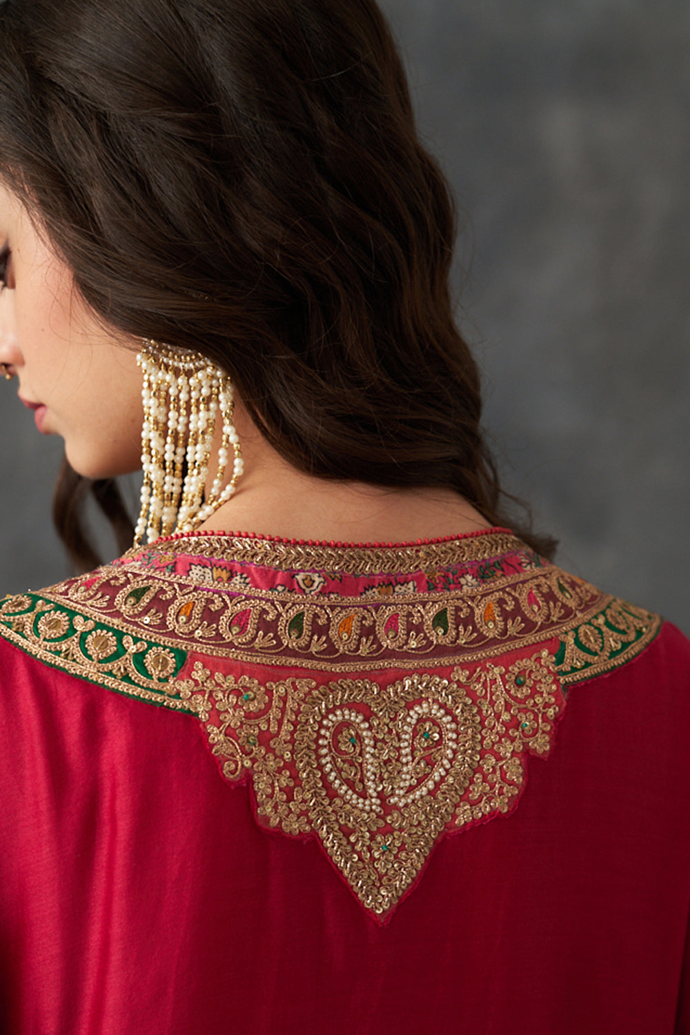 Crimson Red Kurta Set