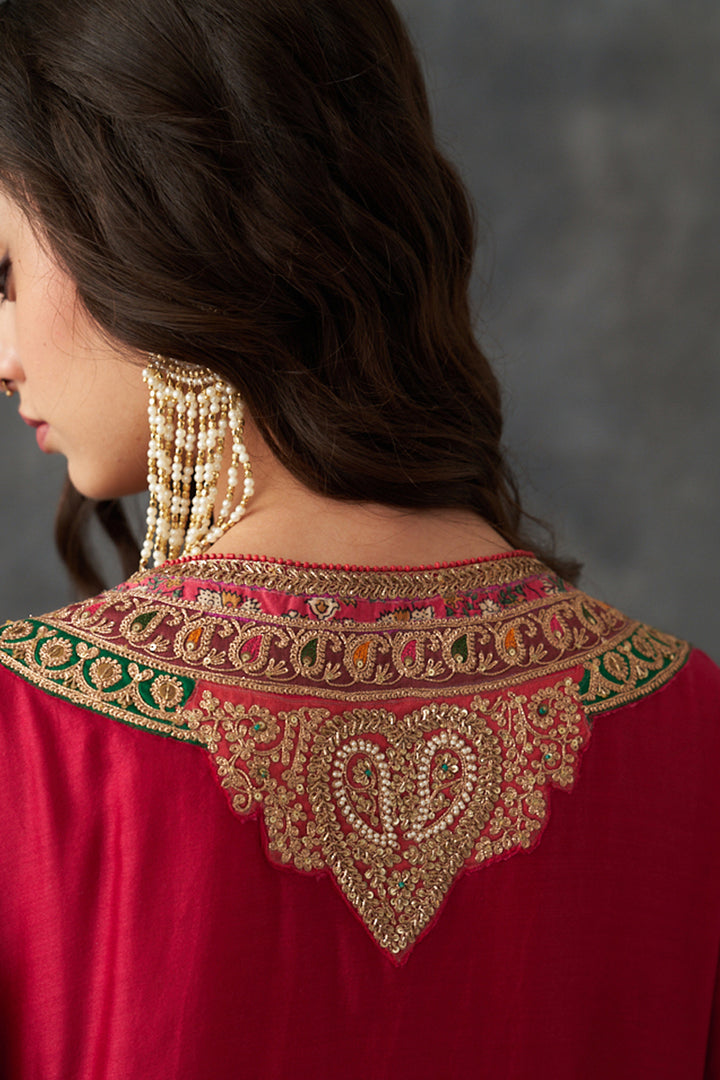 Crimson Red Kurta Set