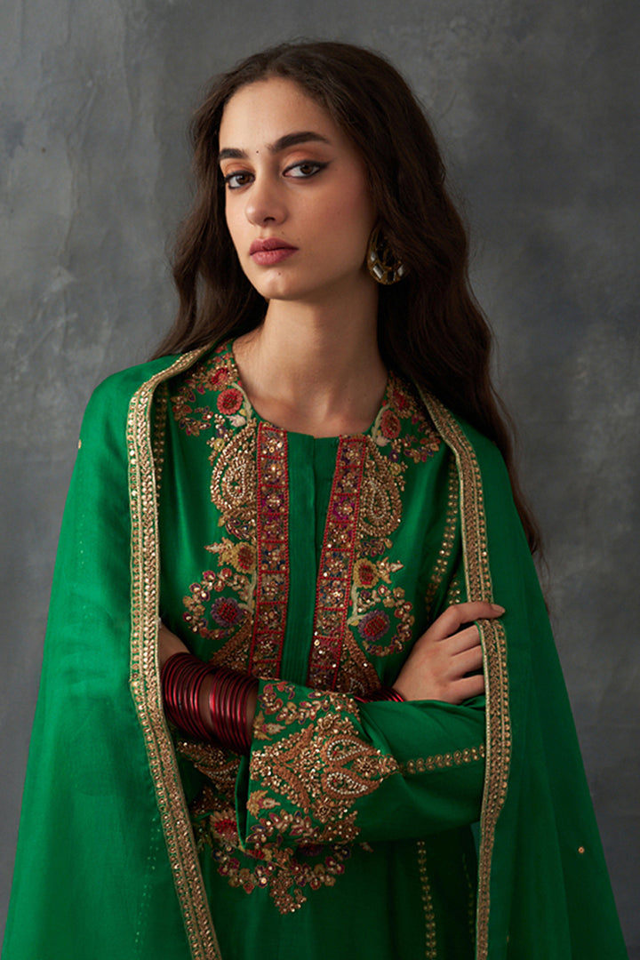 Green Kurta Set