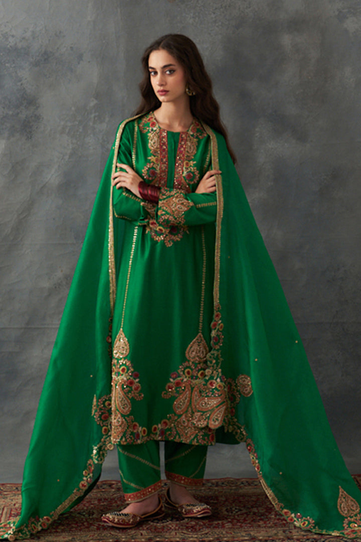 Green Kurta Set