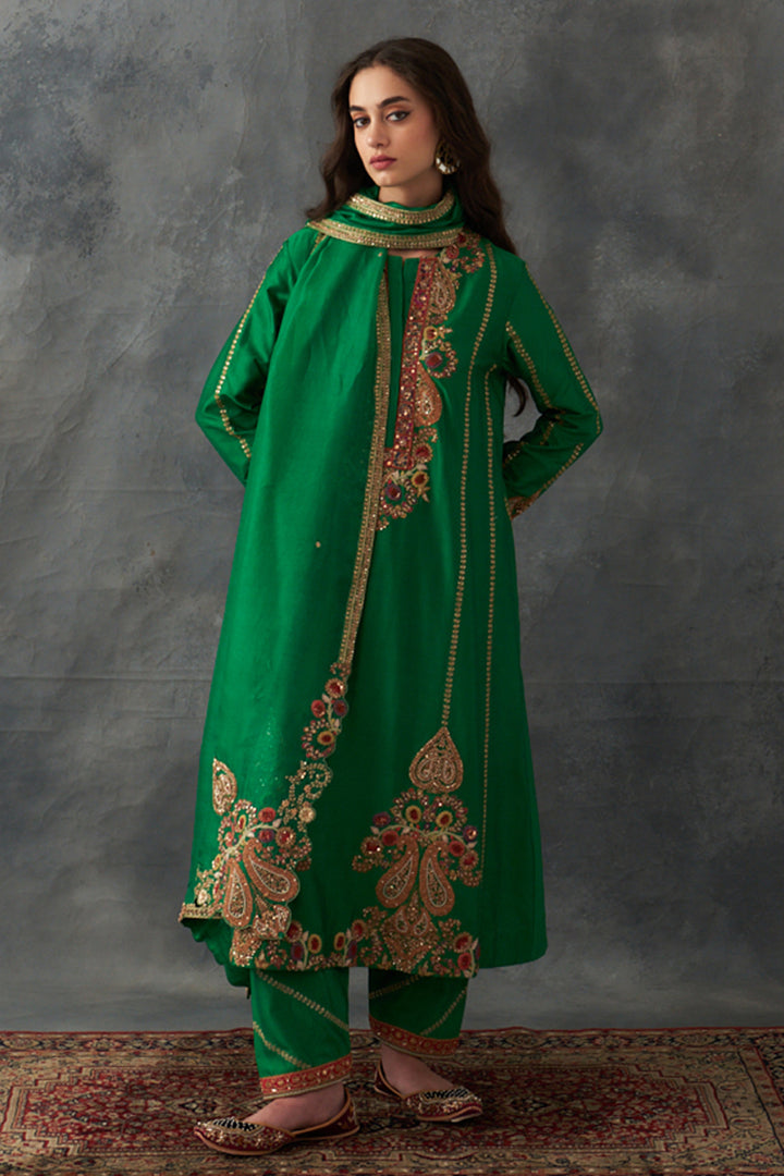 Green Kurta Set