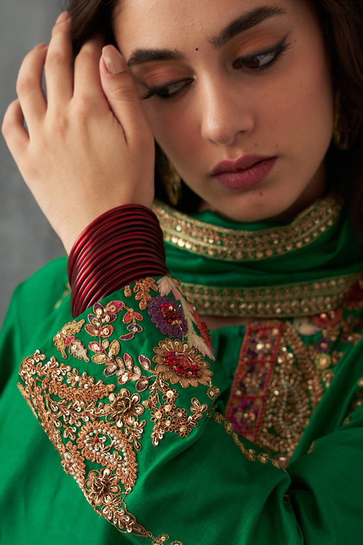 Green Kurta Set