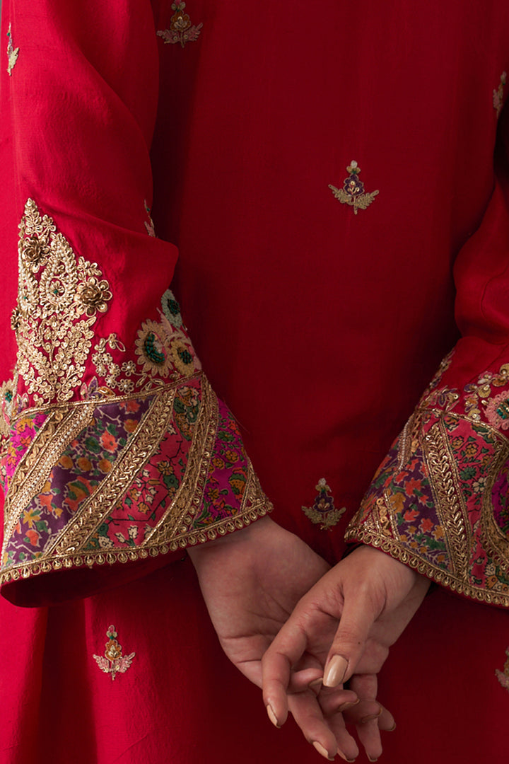 Crimson Red Kurta Set