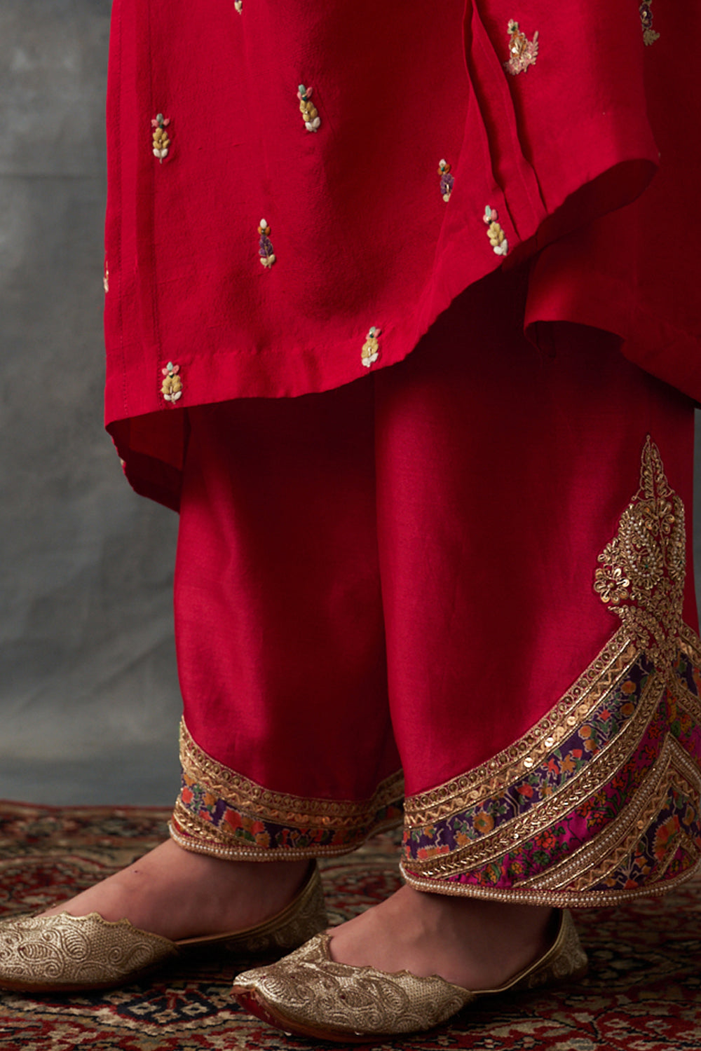 Crimson Red Kurta Set