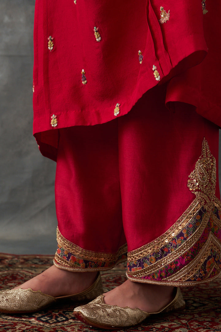 Crimson Red Kurta Set