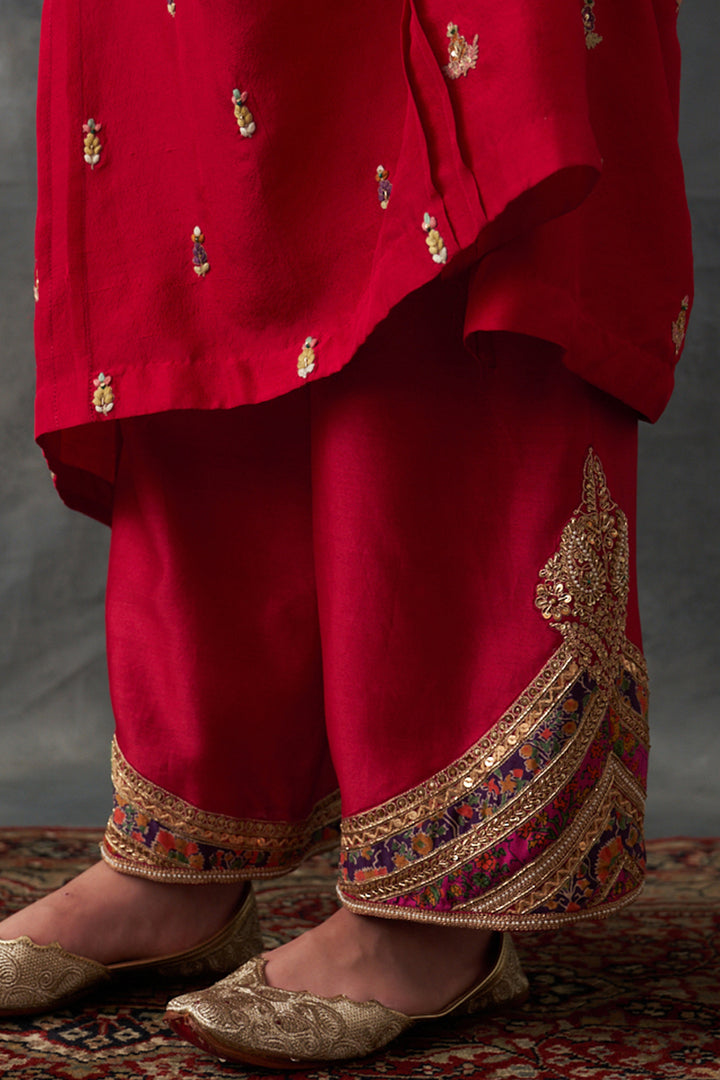 Crimson Red Kurta Set