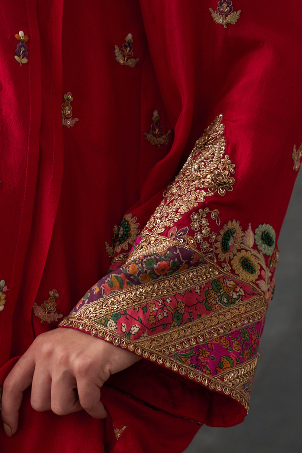 Crimson Red Kurta Set